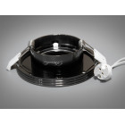 Точковий вбудований світильник Diasha PR-14-BHR MR16 G5.3, 40W, чорний хром, для коридору та кухні Точковий вбудований світильник Diasha PR-14-BHR MR16 G5.3, 40W, чорний хром, для коридору та кухні