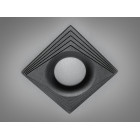 Точковий світильник вбудований Diasha PR-3-BK Aluminium, 40W, чорний, для коридору, вітальні, кухні Точковий світильник вбудований Diasha PR-3-BK Aluminium, 40W, чорний, для коридору, вітальні, кухні