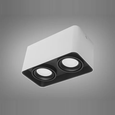 Світильник накладний точковий Diasha QXL-1727-WH+BK, MR16, 40W, білий+чорний, ультрасучасний стиль