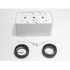 Світильник накладний точковий Diasha QXL-1727-WH+BK, MR16, 40W, білий+чорний, ультрасучасний стиль