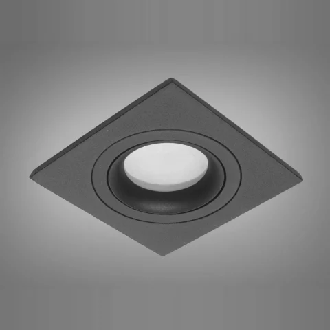 Точковий світильник вбудований Diasha QXL-1758-S-BK Aluminium, 40W, чорний, IP20, 1 лампа, MR16 (G5.3), для коридору, спальні, кухні, офісу