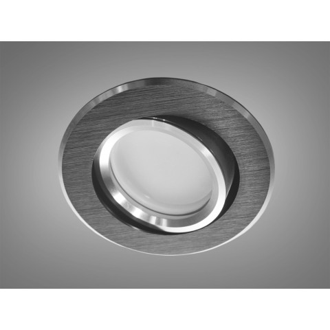 Світильник точковий поворотний Diasha QXL-1760-R-BK+SL Aluminium, 40W, чорний хром, для коридору, спальні, кухні, офісу