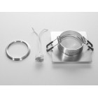 Світильник точковий вбудований Diasha QXL-1760-S-SL Aluminium G5.3, 40W, матовий хром, для коридору та кухні Світильник точковий вбудований Diasha QXL-1760-S-SL Aluminium G5.3, 40W, матовий хром, для коридору та кухні