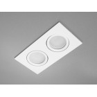 Світильник точковий вбудований Diasha QXL-1760-S2-WH Aluminium, 220V, 2 лампи, білий, IP20, сучасний стиль