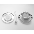 Світильник точковий круглий Diasha QXL-1761-R-SL Aluminium, 40W, матовий хром, IP65, для кухні, ванної, офісу Світильник точковий круглий Diasha QXL-1761-R-SL Aluminium, 40W, матовий хром, IP65, для кухні, ванної, офісу