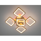 Люстра стельова LED Diasha S8060/4+1G, 85W, 3200K-6500K, золото, сучасний стиль для дому