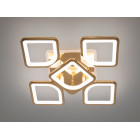 Люстра стельова LED Diasha S8060/4+1G, 85W, 3200K-6500K, золото, сучасний стиль для дому