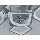 Стельова LED-люстра Diasha S8060/4+1HR з пультом і димером, хром, 70W, 3850 lm, квадратні акрилові плафони 44×44 см Стельова LED-люстра Diasha S8060/4+1HR з пультом і димером, хром, 70W, 3850 lm, квадратні акрилові плафони 44×44 см