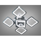 Люстра стельова LED Diasha S8060/4+1HR, 85W, 3200K-6500K, хром, сучасний стиль для дому Люстра стельова LED Diasha S8060/4+1HR, 85W, 3200K-6500K, хром, сучасний стиль для дому