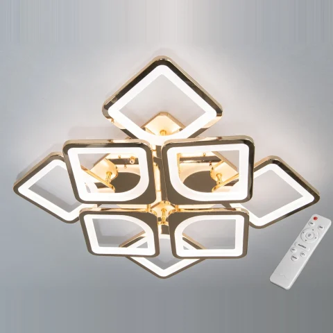 Смарт-люстра LED Diasha S8060/4+4G 115W, 6325 лм, золота