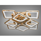 Смарт-люстра LED Diasha S8060/4+4G 115W, 6325 лм, золота, для вітальні, спальні, кухні