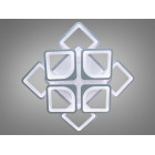 Люстра стельова LED Diasha S8060/4+4WH, 130W, 3200K-6000K, білий акрил, сучасний стиль для дитячої кімнати Люстра стельова LED Diasha S8060/4+4WH, 130W, 3200K-6000K, білий акрил, сучасний стиль для дитячої кімнати
