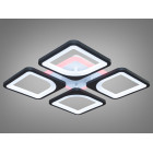 Світильник стельовий LED Diasha S8060/4BK, 80W, 3200K-6000K, чорний метал, сучасний стиль, з пультом, димером Світильник стельовий LED Diasha S8060/4BK, 80W, 3200K-6000K, чорний метал, сучасний стиль, з пультом, димером
