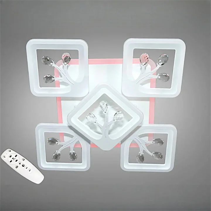 Люстра S8157/4+1WH LED 3color