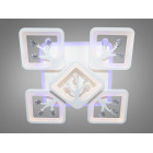 Сучасна стельова LED-люстра для спальні Diasha S8157/4+1WH LED 3color — біла, 90 Вт, 43×43 см Сучасна стельова LED-люстра для спальні Diasha S8157/4+1WH LED 3color — біла, 90 Вт, 43×43 см