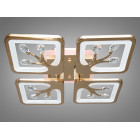 Стильна стельова LED-люстра в дитячу Diasha S8157/4G LED 3color — золото, 85 Вт, 37×37 см Стильна стельова LED-люстра в дитячу Diasha S8157/4G LED 3color — золото, 85 Вт, 37×37 см