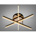 Сучасна стельова LED-люстра Diasha SX1007/3BK, чорна, 48W, акрилові світлові панелі Сучасна стельова LED-люстра Diasha SX1007/3BK, чорна, 48W, акрилові світлові панелі