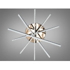 Сучасна стельова LED-люстра Diasha SX1009/5BK, чорна із золотистими акцентами, 72W, акрилові світлові планки Сучасна стельова LED-люстра Diasha SX1009/5BK, чорна із золотистими акцентами, 72W, акрилові світлові планки