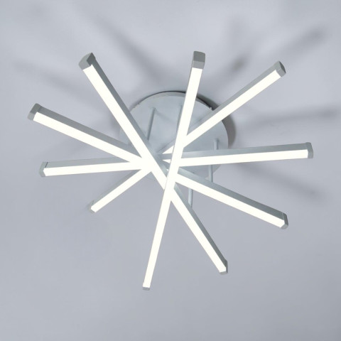 Сучасна біла LED люстра Diasha SX815/5WH 70W до 16 м2 геометрія