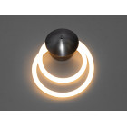 Світильник настінний LED Diasha SY9605-BHR Шланг 16W, чорний хром, сучасний стиль для коридору, вітальні, спальні, офісу, кафе