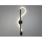 Бра настінне LED Diasha SY9607-BK 3color Ropelight, 14W, чорний, сучасний стиль, IP20, 770 лм
