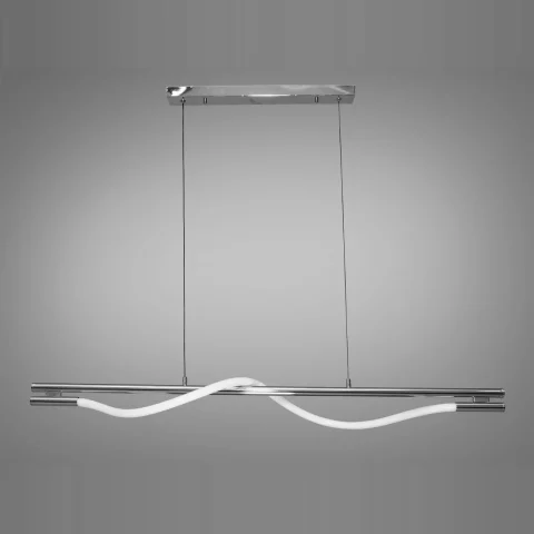 Люстра стельова LED Diasha SY9609-L1200CH Роуплайт, 15W, хром, регульована