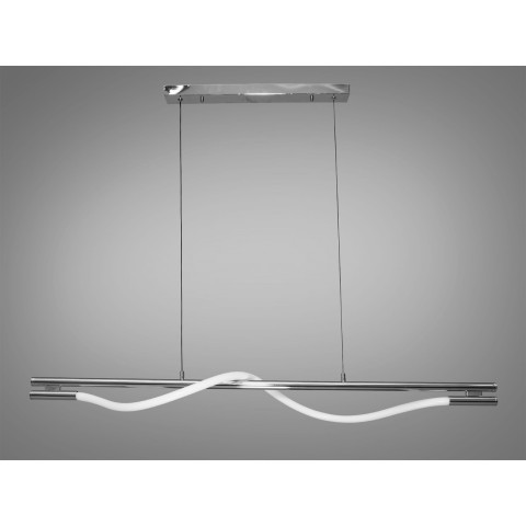 Люстра стельова LED Diasha SY9609-L1200CH Роуплайт, 15W, хром, регульована, для кабінету та вітальні