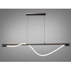 Люстра стельова LED Diasha SY9609-L1600BHR Роуплайт, 20W, чорний хром, сучасний стиль для коридору, вітальні, спальні Люстра стельова LED Diasha SY9609-L1600BHR Роуплайт, 20W, чорний хром, сучасний стиль для коридору, вітальні, спальні