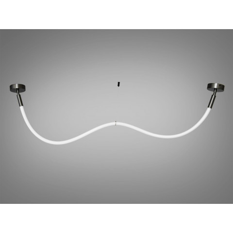 Стельова люстра LED Diasha SY9610-1500BHR Шланг 17W, 3000K, чорний хром, для коридору, спальні, кухні, кафе Стельова люстра LED Diasha SY9610-1500BHR Шланг 17W, 3000K, чорний хром, для коридору, спальні, кухні, кафе