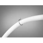 Стельова люстра LED Diasha SY9610-1500BHR Шланг 17W, 3000K, чорний хром, для коридору, спальні, кухні, кафе