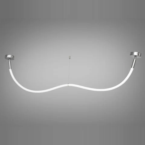 Люстра LED Diasha SY9610-1500CH «Шланг», 17W, хром, підвісна