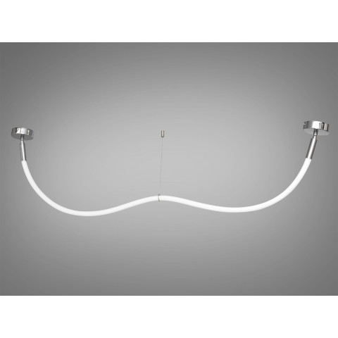 Люстра стельова LED Diasha SY9610-1500CH Шланг, 17W, хром, для коридору, спальні, офісу