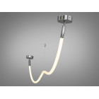 Люстра стельова LED Diasha SY9610-1500CH Шланг, 17W, хром, для коридору, спальні, офісу