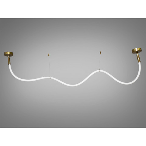 Люстра стельова LED Diasha SY9610-2000GAB Шланг, 22W, бронзова, сучасний стиль для коридору, вітальні, спальні, кафе, ресторану