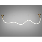 Люстра стельова LED Diasha SY9610-2000GAB Шланг, 22W, бронзова, сучасний стиль для коридору, вітальні, спальні, кафе, ресторану