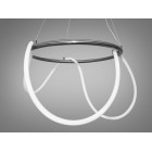 Люстра стельова LED Diasha SY9752-D600BHR Роуплайт, 32W, чорний хром, регульована висота, для коридору та вітальні
