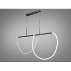 Люстра стельова LED Diasha SY9752-L1200BHR Роуплайт, 32W, чорний хром, регульована висота, для дитячої кімнати та інтер'єру