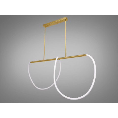 Люстра стельова LED Diasha SY9752-L1200GAB Шланг 32W, бронза, для коридору, вітальні, офісу