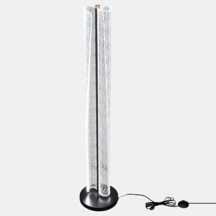 Торшер T105F BK+GD