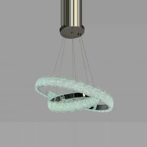 Люстра лед підвісна Linisoln 1532-60*40 CH метал, акрил, діаметр 60*40 см, LED-стрічка, висота 50-120 см, потужність 90 Вт Люстра лед підвісна Linisoln 1532-60*40 CH метал, акрил, діаметр 60*40 см, LED-стрічка, висота 50-120 см, потужність 90 Вт