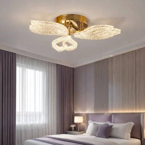 Стельова світлодіодна люстра Splendid Ray L1707/3 LED (FGD), золото, 72 Вт, від 6-15 м²