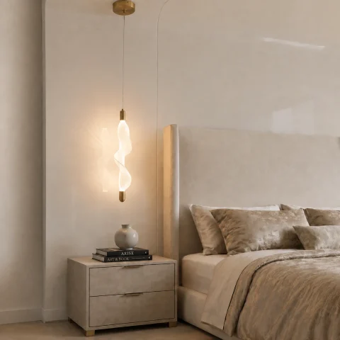 Поодинокий світлодіодний підвіс Artlight 6366/500, латунь, 11 Вт, 4000 К