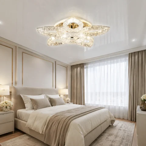 Світлодіодна люстра Splendid Ray LDC/5S+1S LED (GD), золото, білий, 60 Вт, від 10-18 м²