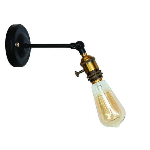 Настенное бра Levistella 752WC1503-1, E27, 60W, черный металл, современный стиль