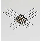 Люстра W182/8-1000 BK+GD