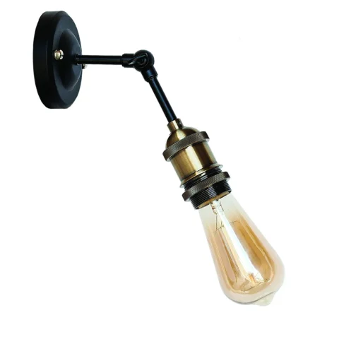 Настенное бра Levistella 752WF1203-1, E27, 60W, черный, бронзовый патрон, современный стиль