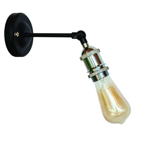 Бра настінне Levistella 752WC1201-1, E27, 60W, чорний корпус, хромований патрон