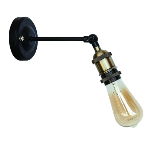 Настенное бра Levistella 752WD1203-1, E27, 60W, черный с бронзовым патроном, современный стиль