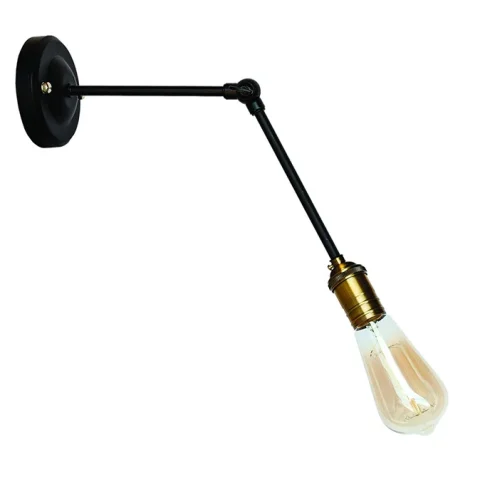 Бра настінне Levistella 752WT1703-1, E27, 60W, чорний, золота деталь, сучасний стиль