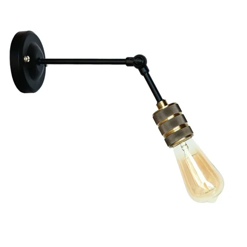 Настенное бра Levistella 752WM2103-1, E27, 60W, черный с бронзовым патроном, современный стиль